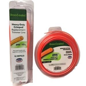 Trimmer Line .095" Orange Crimped and Replacement Line